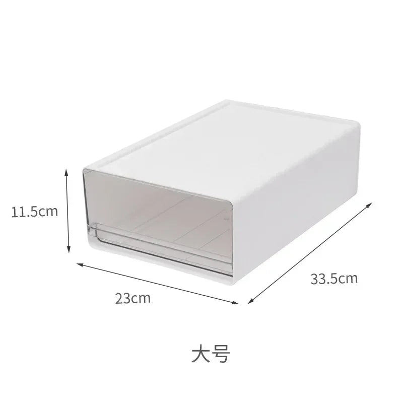 Transparent Desktop Storage Box Drawer Type Office File Storage Box Bedroom Study Stack Combination Portable Storage Cabinet