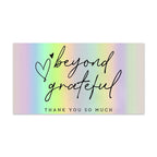 10-50pcs Thank You Cards For Small Business Colorful Laser Paper Thank You For Your Order "Beyond Grateful" Cards