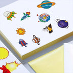 20 Sheets A4 White/Kraft Printable Sticker Self Adhesive Sticker Label Matte glossy Paper Sheet for Laser Inkjet Printer Copier