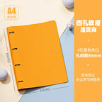 New A4 PU Leather Notebook Binder, Refillable 3/4 Round Ring Binder Cover for A4 Filler Paper, Notebook Personal Planner Binder