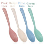 Plastic Bar Kitchen Tools Pudding Dessert Cake Party Wheat Straw Spoon Spoon Rice Scoop Scoop