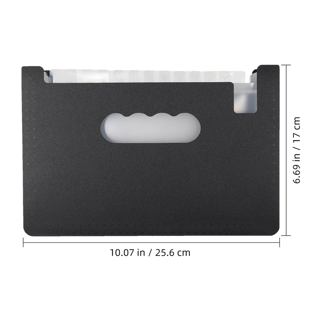 PP Material Accordion File Folder for Receipts Coupons Documents Organizing Portable Office School Home Use Multi-Function