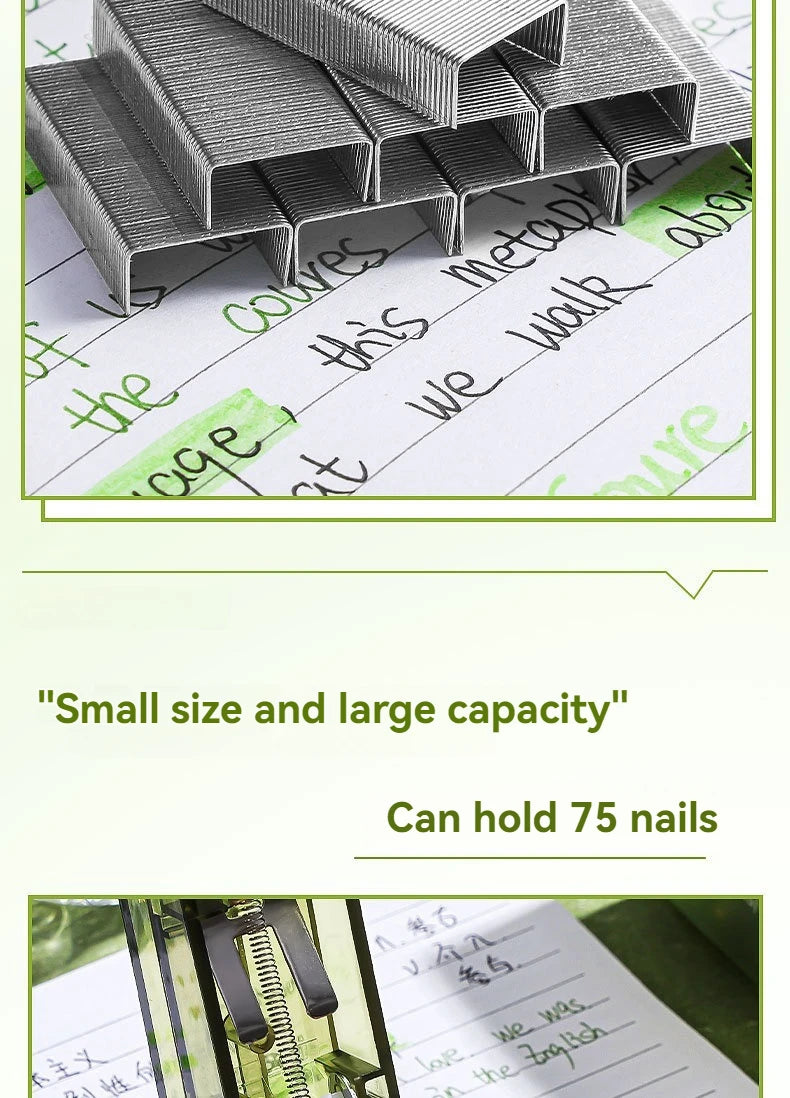 Acrylic Transparent Stapler 360-Degree Rotating Multifunctional Powerful Long Stapler for School And Office Use