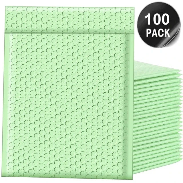 Bubble 100 Pcs Envelopes for Shipping Bags Padded Envelopes for Packaging Seal Mailing Gift Padding Purple and Pink Green