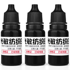 10ml Blue Red Black Ink Textile Clothes Ink Special Ink For Students Kids Name Stamp Printing On Clothing Waterproof Not Fade