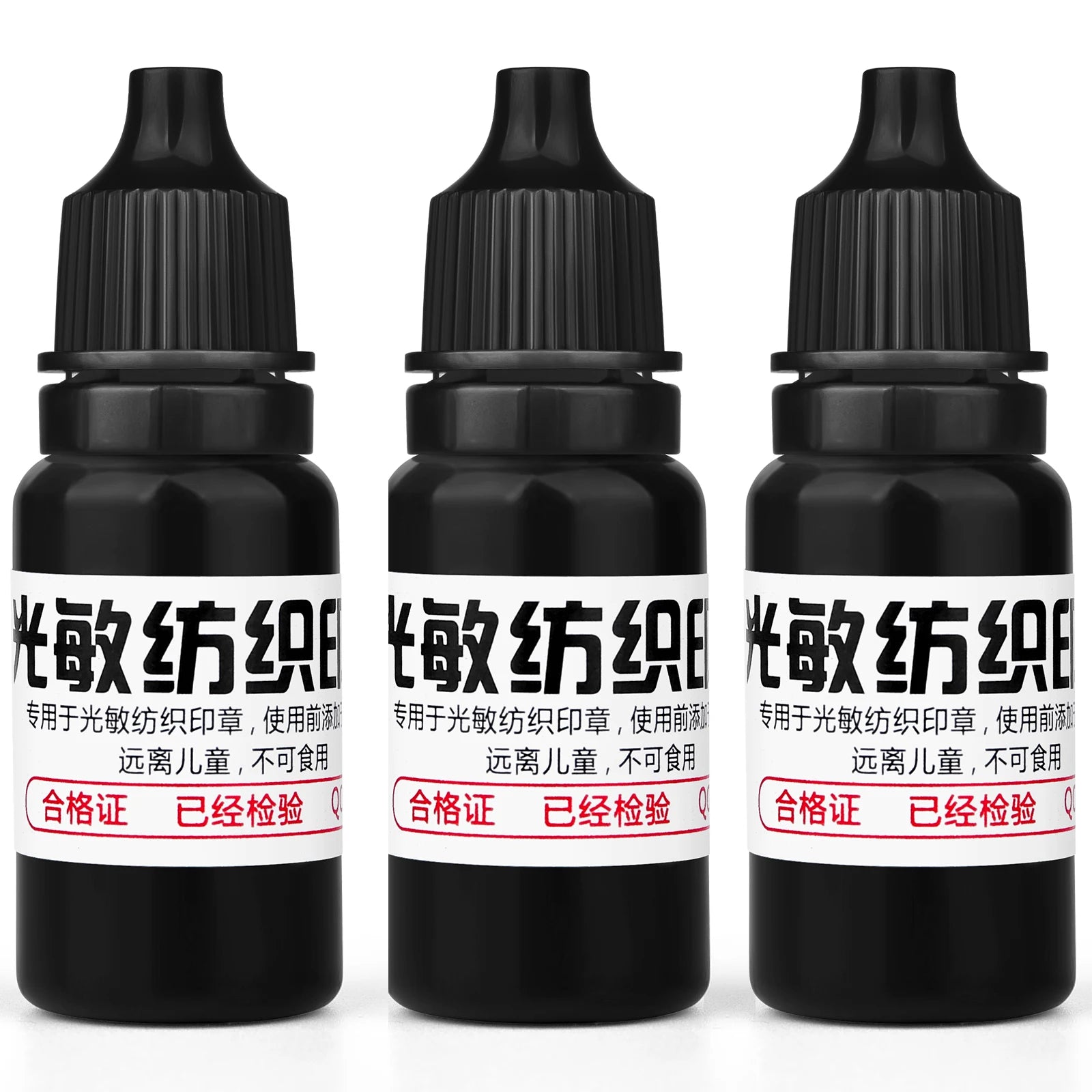 10ml Blue Red Black Ink Textile Clothes Ink Special Ink For Students Kids Name Stamp Printing On Clothing Waterproof Not Fade