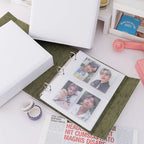 A5 Binder Photocards Magnetic D 3/7 Ring Kpop Photo Album Photocard Holder Collection Book Macaron Binder 1 2 4 Pocket Sleeves