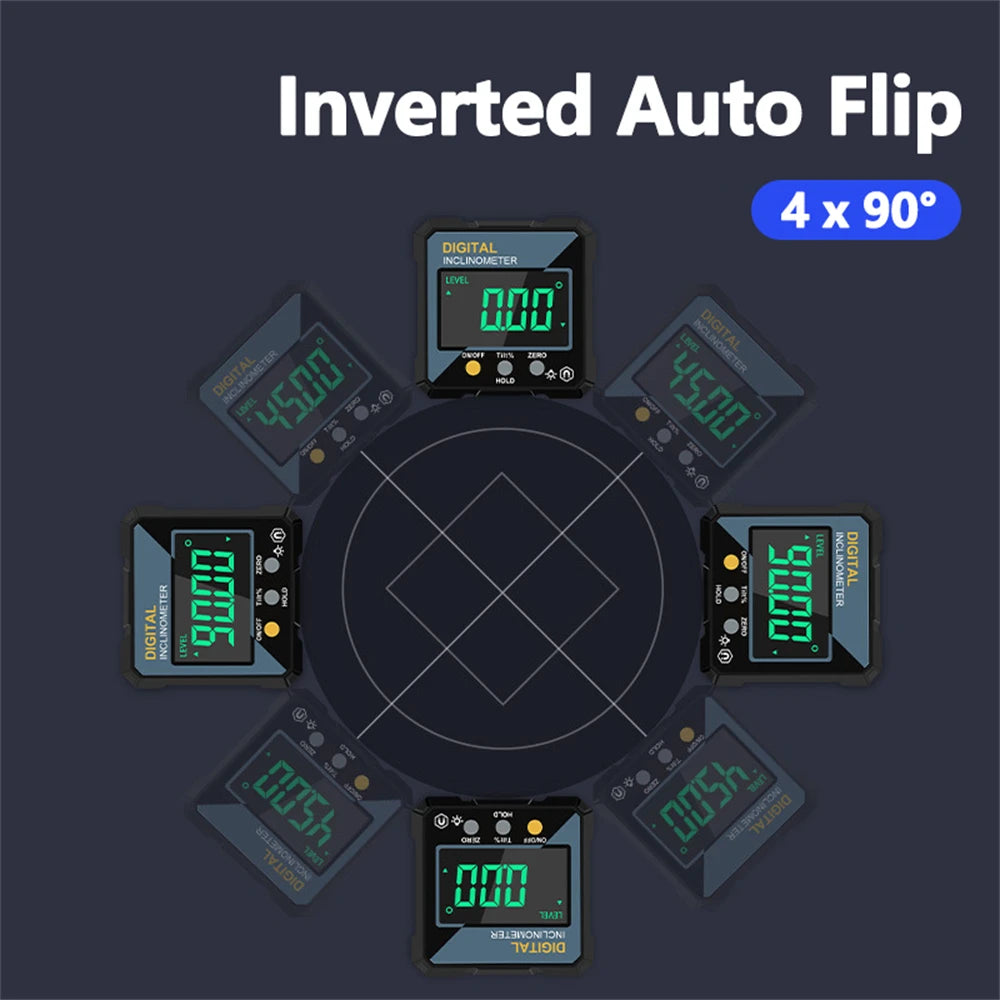 New Angle Protractor 360 Degree Mini Electronic Digital Protractor Inclinometer Angle Finder Gauge Measurement Box 2026