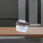 Mini Manual Paper Shredder Hand Crank A4 Document Cutter Desktop Shredder for Office School Home Easy Clean Dust Box ABS