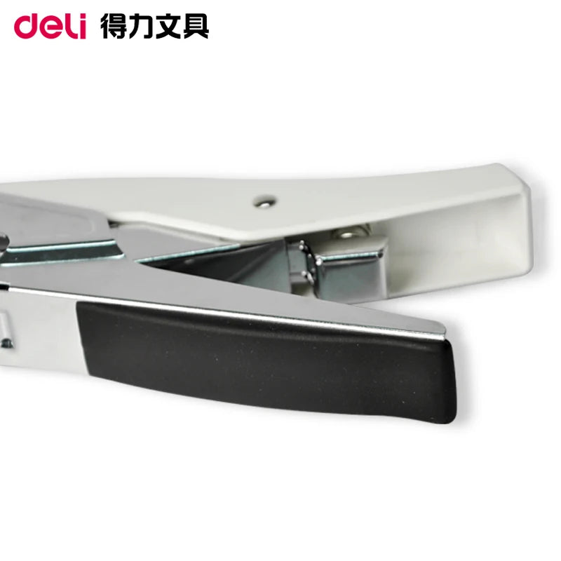Deli 0329 Manual Plier Stapler Hand-Held Type 20 Sheets Capacity 80g Metal Effort-Saving Stapler for Office And School Supplies