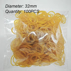 ‌Multi-Purpose Elastic Rubber Bands,15-60mm Diameter Rubber Bands Sturdy Stationery Fasteners for Paper, Files & Household Items