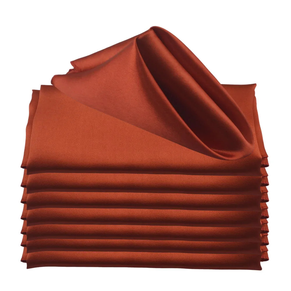 30pcs Satin Square 30cm Napkins Handkerchief Table Dinner Napkin For Wedding Party Decoration Birthday Christmas Cloth Tea Towel