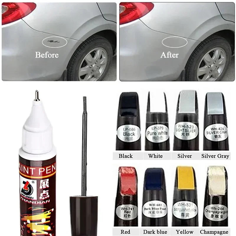 Car Paint Pen Scratch Repair Liquid Pearl White Silver Gray Black Special Multi-color Selection Car Paint Scratch Repair Pen