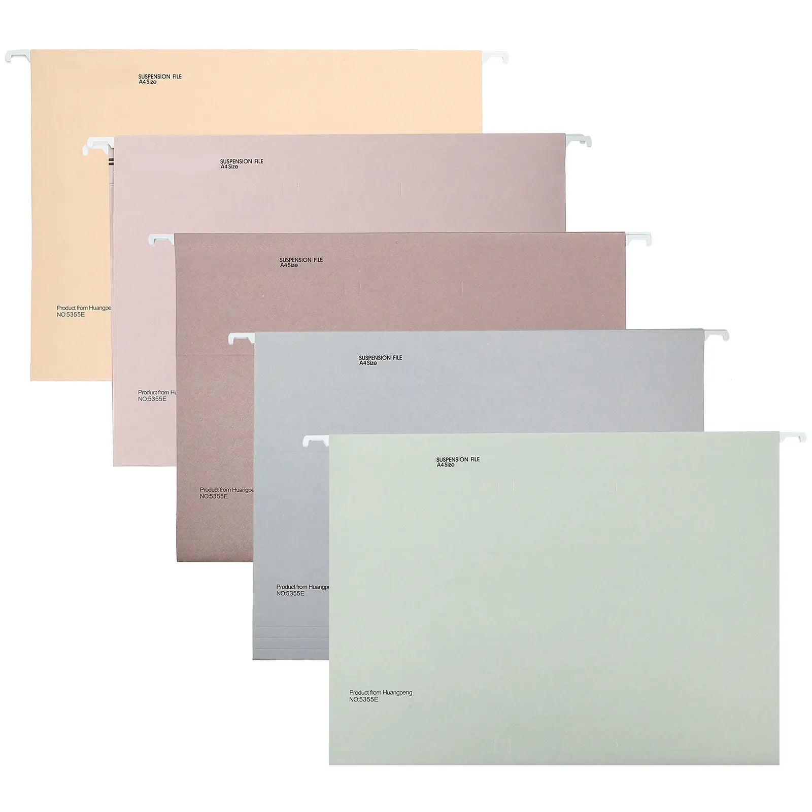 5Pcs Portable Hanging File Folders Paper Office Filing Organizer Receipt Holder Document Container for Home School