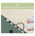Three Colors Horizontal A4 Folder Students Office Business Trip Multi-layer Large Capacity 5/8/13 Layers Storage Organ Bag