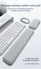Keyboard Mouse Wrist Protection Rest Pad Ergonomic Office Typing Relax Wrist Memory Foam Mouse Pad PC Computer Laptops Mouse Pad