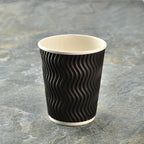 50pcs High Quality Thicken Double Layer Hot Drink Paper Cups 8oz/12oz/16oz Party Birthday Favor Disposable Coffee Cup with Cover