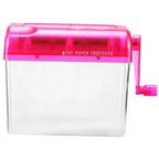 Small Manual Shredder for Paper Documents Hand Operated Office Supply Household School Desktop Shredder Wear Resistant Clean