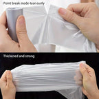 Mini Strong Trash Bags, Small Garbage Bags for Desktop Mini Trash Can, 60 Counts, Black, White