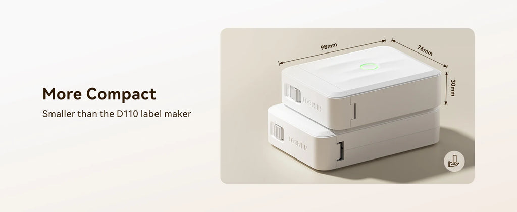 Niimbot D110 Label Printer Bluetooth Mini Adhesive Portable Smart Label Maker UV Without Ink For Office School Labeling Machine