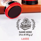Custom Book library ink Stamp Personalized Self Inking Wedding Stamp Customized Photosensitive Seal Invitation name letter logo