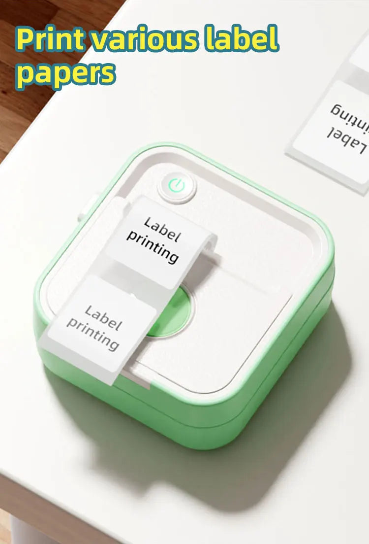 DOLEWA D5 Label Maker Inkless Sticker Printer 12-57mm Roll Paper Adjustable Thermal Pocket Printer for Photo Printing