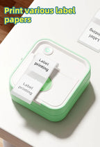 DOLEWA D5 Label Maker Inkless Sticker Printer 12-57mm Roll Paper Adjustable Thermal Pocket Printer for Photo Printing