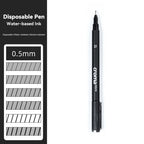 Pigment Liner Pigma Pen 0.1mm/0.03mm/0.05mm/0.5mm/1mm Different Tip Black Fineliner for Sketching Drawing Micron Ink Marker Pen