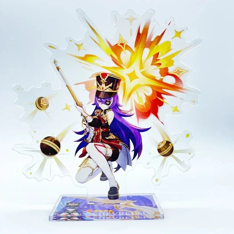 Odette Lohen Flins Durin Mavuika Columbina Xiao Arlecchino Acrylic Anime Model Furina Collect Desktop Decoration Keychains Gift