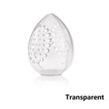 Empty Makeup Sponge Storage Box Plastic Egg Shaped Cosmetic Puff Organizer Rack Portable Makeup Blender Holder Stand Drying Box