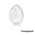 Empty Makeup Sponge Storage Box Plastic Egg Shaped Cosmetic Puff Organizer Rack Portable Makeup Blender Holder Stand Drying Box