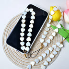 Simple Love Shell Beaded Keychain Mobile Phone Chain Pendant Fashion Mobile XYu Phone Case Accessories Female Jewelry Gifts