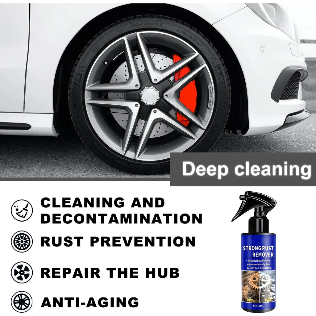 2026 Car All-Purpose Rust Remover Spray - 100ML, Fast-Acting Iron Oxidation Eliminator, Restores Shine, Safe on Various Surfaces