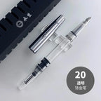 NEW Wingsung 601 Press Piston Fountain Pen Iridium EF/F Nib Steel Cap Vacumatic Resin Ink Pen School Stationery Office Supplies
