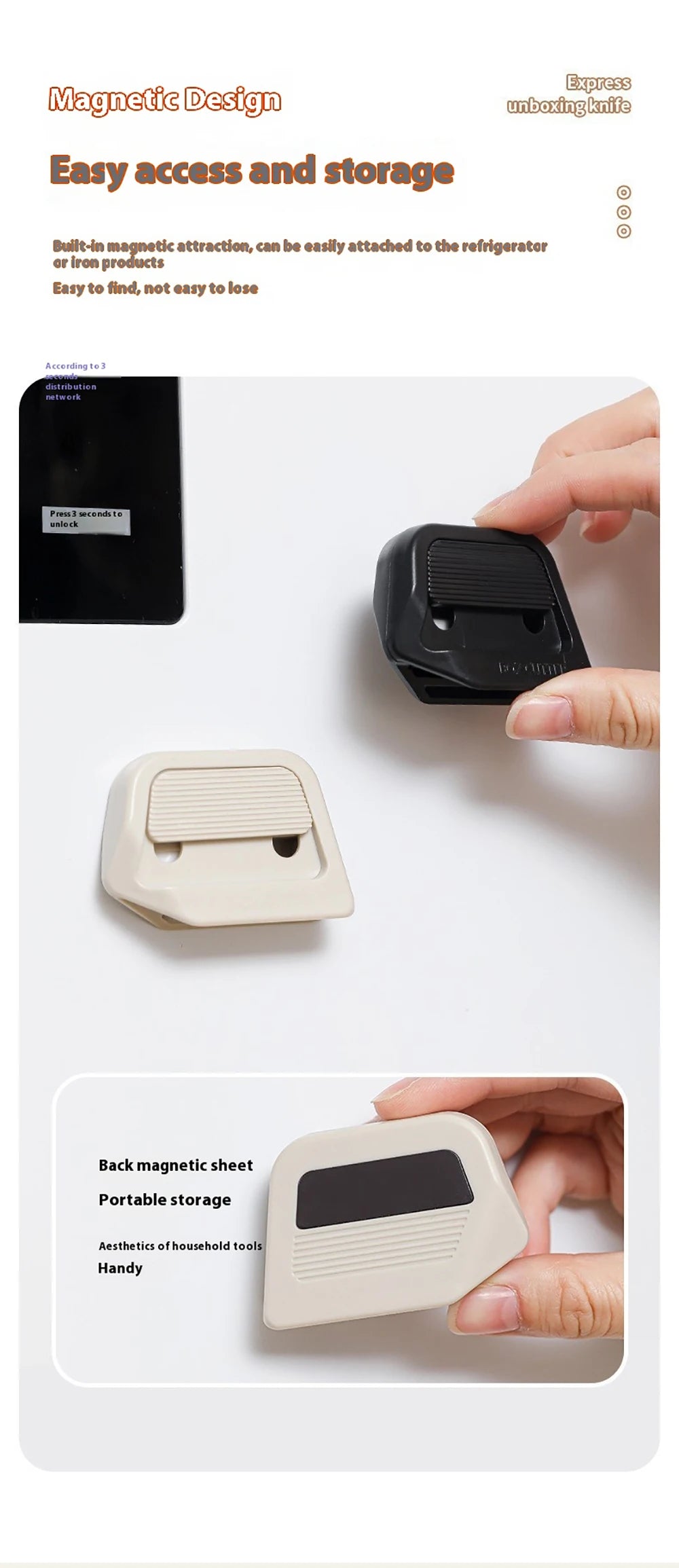 Automatic Retractable Box Cutter Office Supply Stationery Knife School Supplies Letter Opener Cutters Desk Pretty Envelope Paper