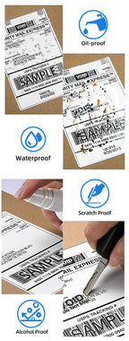 Fulet Hot Selling 4X6 10x15cm 100x150mm 500 Labels Fanfold Thermal Shipping Label compatible with most of thermal printers