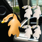 1/2pcs New Color Change Duck Keychain Fashion Funny Goose Pendants for Bag Car Keyrings Cute Cartoon UV Photochromic Key Chains