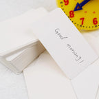 50/100PCS Blank Flash Cards DIY Blank White Cardstock Postcards for Graffiti Bookmarks Message Word Note Index Cards
