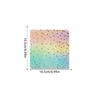 Pastel Rainbow Party Birthday Disposable Tableware Gold Dot Rainbow Gradient Paper Plate Cup Napkin Birthday Wedding Supplies