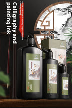 Professional Traditional Black Liquid Ink Chinese Calligraphy Sumi Painting Water-Based Drawing Ink for Writing Art Creation
