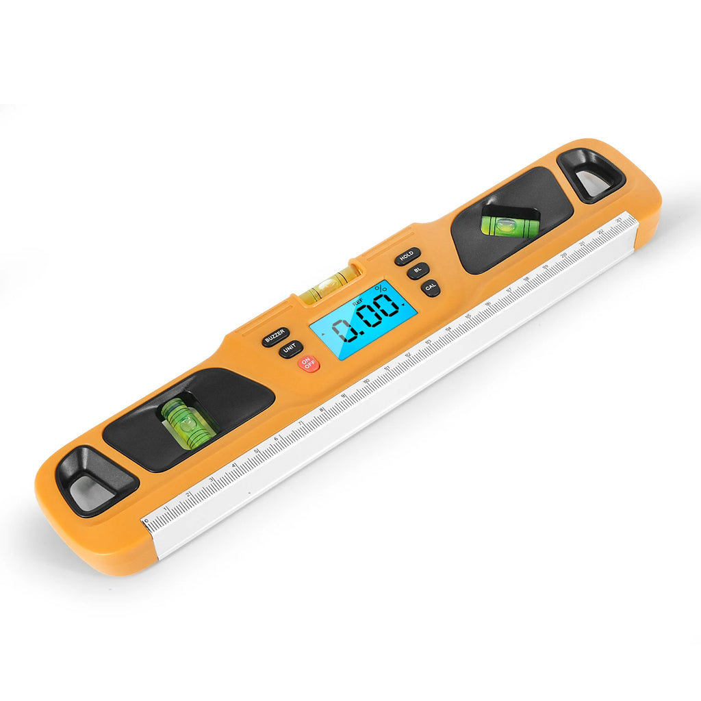 Digital Level Inclinometer Electronic LED Display Protractor Magnetic Base Digital Level Measuring Tool Instrument 280mm HW-200