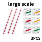 Space Ball Multi-functional Triangular Ruler Student Stationery 12.5/30cm Drafting Tool Scale Ruler Architect Technical Ruler