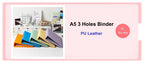 A5 3 Ring PU Leather Binder Kpop Photo Album Refill Pocket 1/2/4/6 3 Inch Photocard Sleeves PVC Free Postcard Collect Book Retro