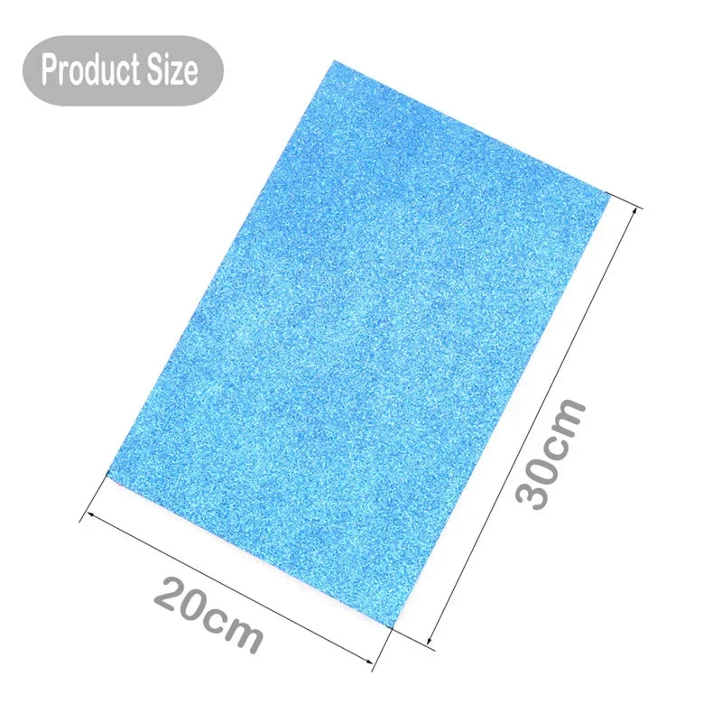 5Sheets 20*30cm Glitter Foam Paper Sparkles Paper for Children's Craft Activities DIY Cutters Handcraft Foam Paper Without Glue