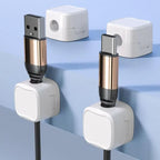 5/10 PCS Magnetic Cable Clips Cable Smooth Adjustable Cord Holder Under Desk Cable Management Wire Keeper Cable Organizer Holder