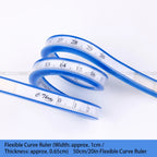 Flexible Curve Ruler 50cm Double-Sided Scale Multi-Functional Soft Ruler for Garment Pattern Making Bendable Arc Ruler, Essentia
