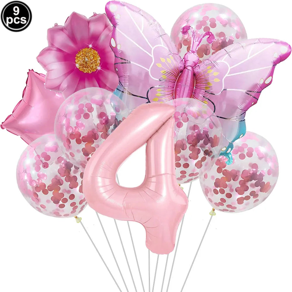 Butterfly Birthday Party Decoration Disposable Party Plates Cup Napkin Tablecloth Butterfly Knìfe Birthday Decoration Baby Showe