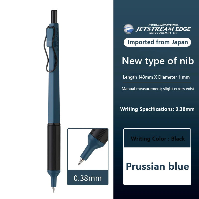 Japan UNI JETSTREAM EDGE Ultra Fine Ballpoint Pen,SXN-1003 Metal 0.28/0.38mm Fast-Drying for business,signing,Japanese Stationer