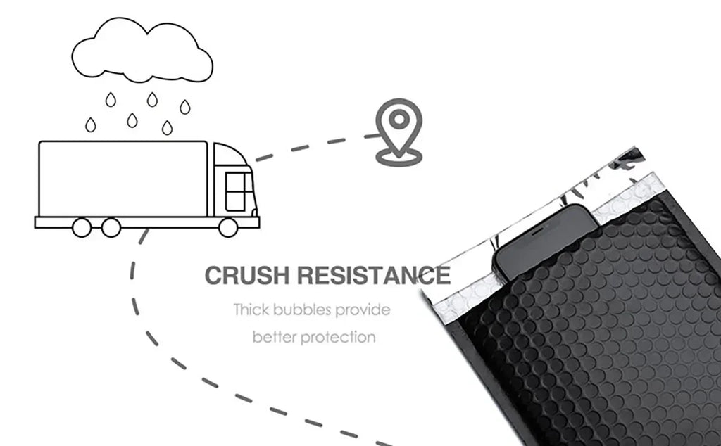 50Pcs Kraft Bubble Envelopes Paper Padded Mailers Shipping Packaging Envelope Mailing Courier Postal Storage Encelopes