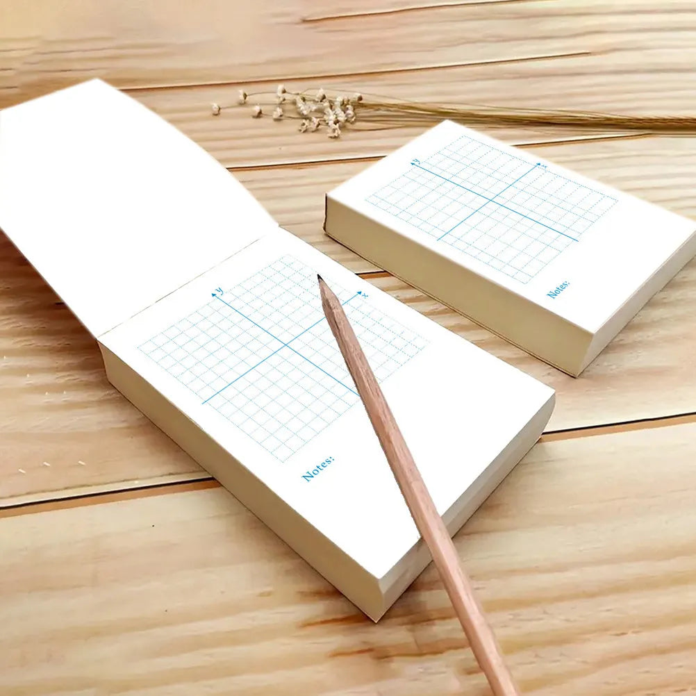 Xy Coordinate Practice Notebooks Grid Paper Math Drawing Sheets Dual-Side Graphing Notepad for Students Teachers
